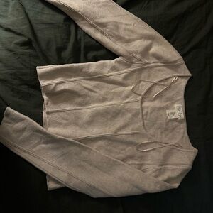 Cropped Faux Corset Style Sweater